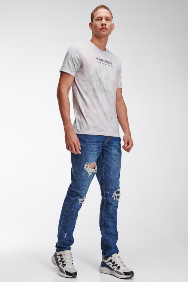 Camiseta manga corta estampada