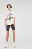 Camiseta manga corta estampada, oversize.