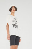 Camiseta manga corta estampada, oversize.