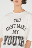 Camiseta manga corta estampada, oversize.