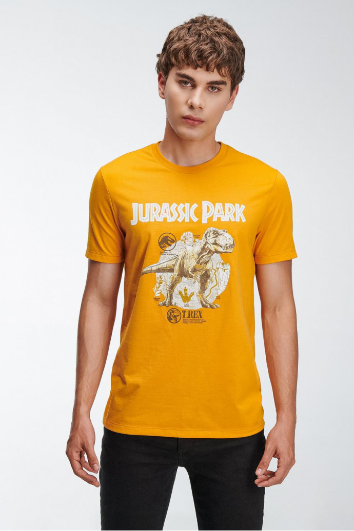 Camiseta manga corta estampada de Jurassic Park