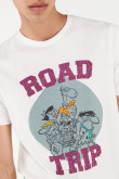 camiseta-manga-corta-estampado-de-los-picapiedra
