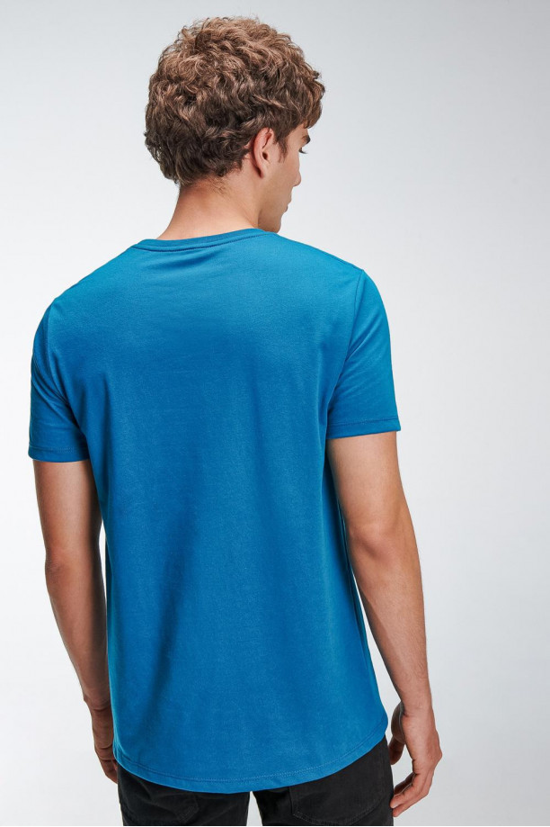 Camiseta de Pac-Man azul manga corta