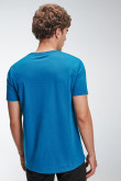 Camiseta de Pac-Man azul manga corta