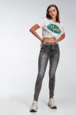 Jean Jegging tiro alto