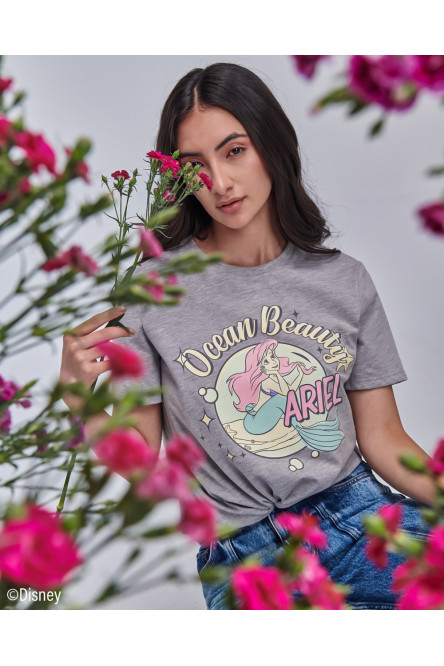 Camiseta, estampado de la princesa Ariel La Sirenita.