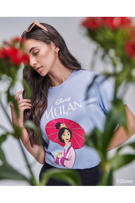 Camiseta, estampado de la princesa Mulan