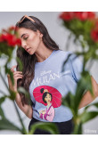 Camiseta, estampado de la princesa Mulan