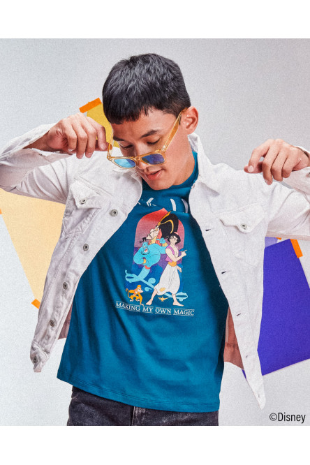 Camiseta manga corta, estampado de Aladdin