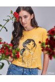 Camiseta, estampado de la princesa Mulan