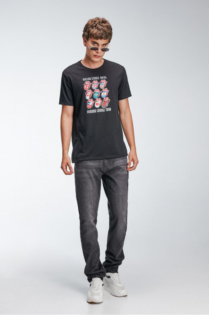 Camiseta manga corta, estampado de Rolling Stones