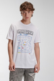 Camiseta manga corta, estampada en frente de Pacman.
