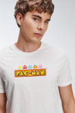 Camiseta manga corta, estampada en frente de Pacman.
