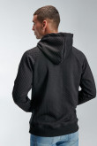 Buzo fit con capota, con estampado en frente.