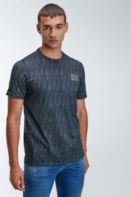 Camiseta manga corta estampada
