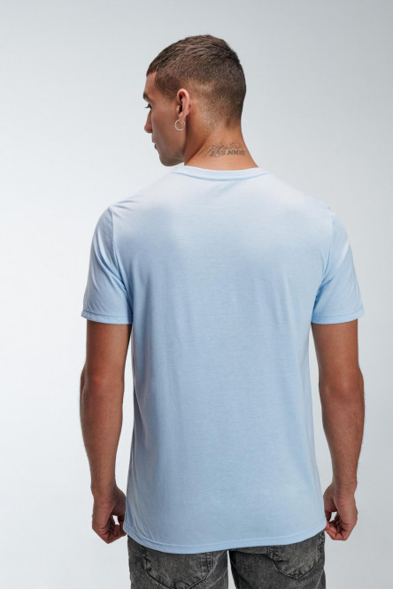 Camiseta básica manga corta estampada.