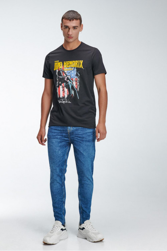 Camiseta, con estampado en frente, de Jimi Hendrix