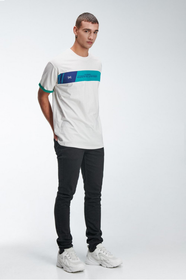 Camiseta manga corta, con estampado frente