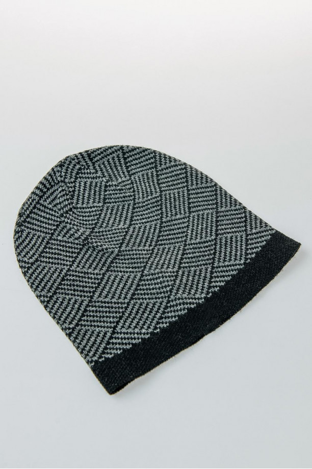Gorro tejido con motivo