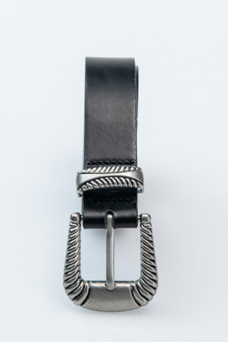 CINTURON UNICOLOR, HEBILLA METALICA