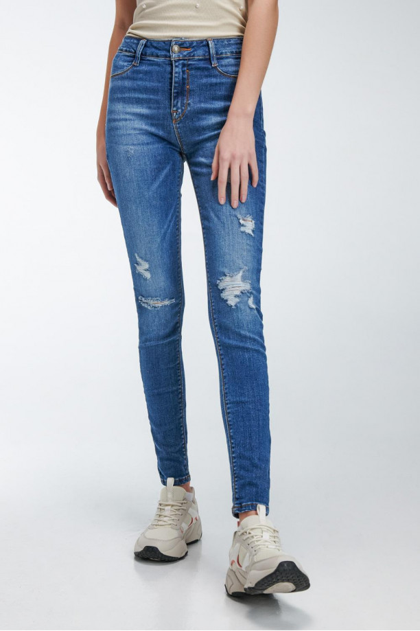 Jean Jegging tiro alto