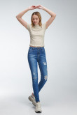 Jean Jegging tiro alto