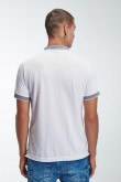 Camiseta Polo unicolor con cuello y puños tejido
