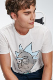 Camiseta, con estampado en frente, de Rick & Morty