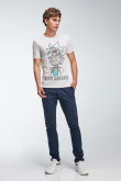 Camiseta, con estampado en frente, de Rick & Morty