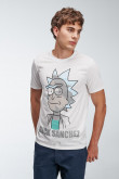 Camiseta, con estampado en frente, de Rick & Morty