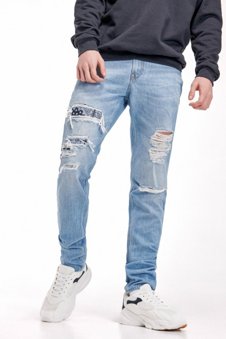 Jean Skinny con parche estampado