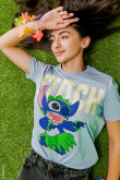 Camiseta manga corta estampada de Lilo & Stitch