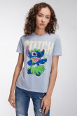 Camiseta manga corta estampada de Lilo & Stitch
