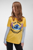 Camiseta manga corta estampada de Lilo & Stitch