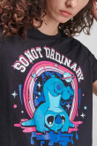 Camiseta manga corta estampada de Lilo & Stitch