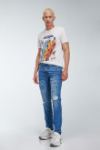 Jean Skinny con estampado