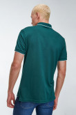 Camiseta Polo unicolor con cuello y puños tejido