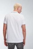Camiseta Polo unicolor con cuello y puños tejido