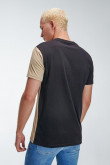 Camiseta estampada, cuello redondo, manga corta  con estampado frente