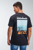 Camiseta manga corta con estampado.