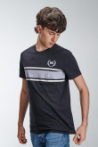 Camiseta manga corta estampada frente