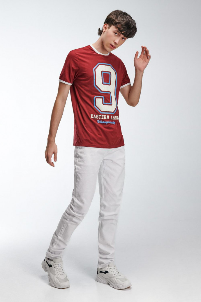 Camiseta manga corta estampada