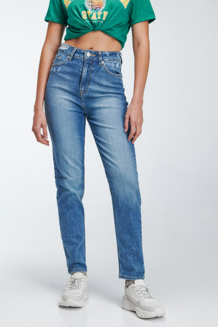 Pantalon Jean Mom Fit