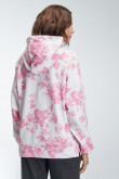 Buzo para mujer estampado con capota.