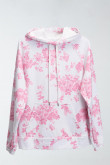 Buzo para mujer estampado con capota.