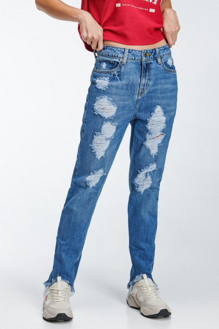 Jean boyfriend con rotos