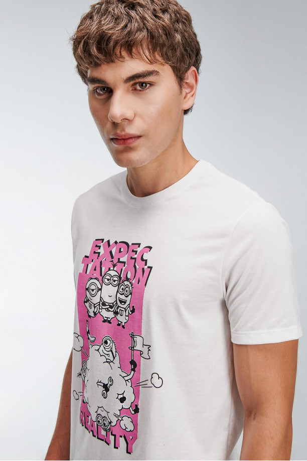 Camiseta manga corta estampada de Minions