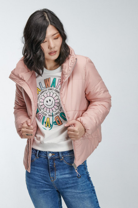 Chaqueta acolchada cuello alto