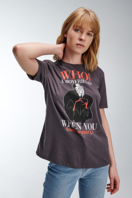 Camiseta, estampado de Cruella de Vil