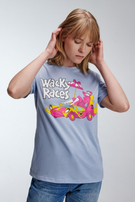 amiseta, con estampado en frente, de Wacky Races.